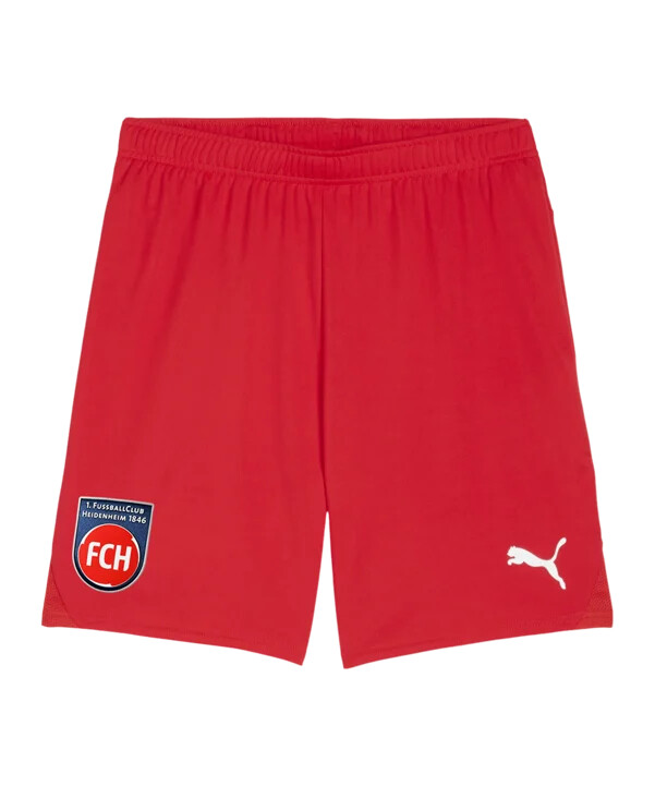 puma 1. fc heidenheim shorts hjemme 2425 rød f01