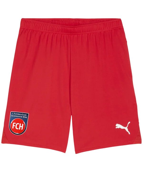 puma 1. fc heidenheim shorts hjemme 2425 rød f01