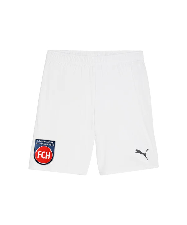 puma 1. fc heidenheim shorts 3. klasse 20242025 børn hvid f04