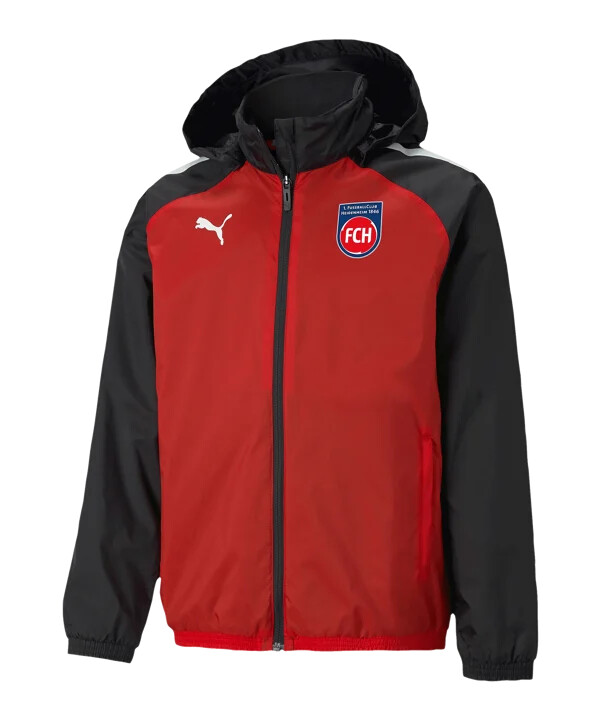 puma 1. fc heidenheim all-weather jakke rød f01