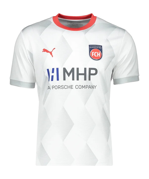 puma 1. fc heidenheim trøje 3. plads 20242025 børn hvid f03
