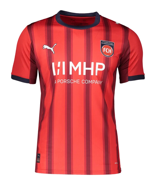 puma 1. fc heidenheim hjemmebanetrøje 20252026 dame rød f01