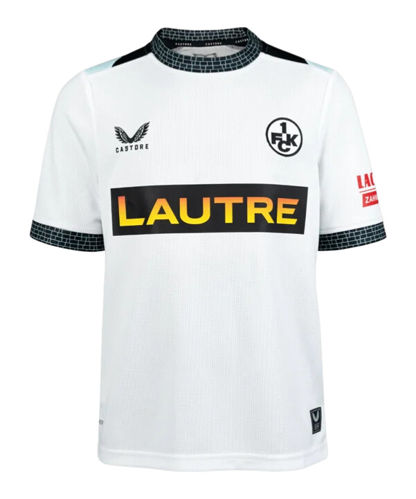 castore 1. fc kaiserslautern udebanetrøje 20252026 børn hvid f003
