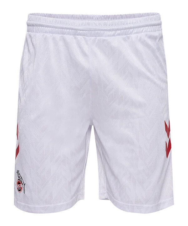 hummel 1. fc köln shorts hjemmebane 20242025 hvid f9402