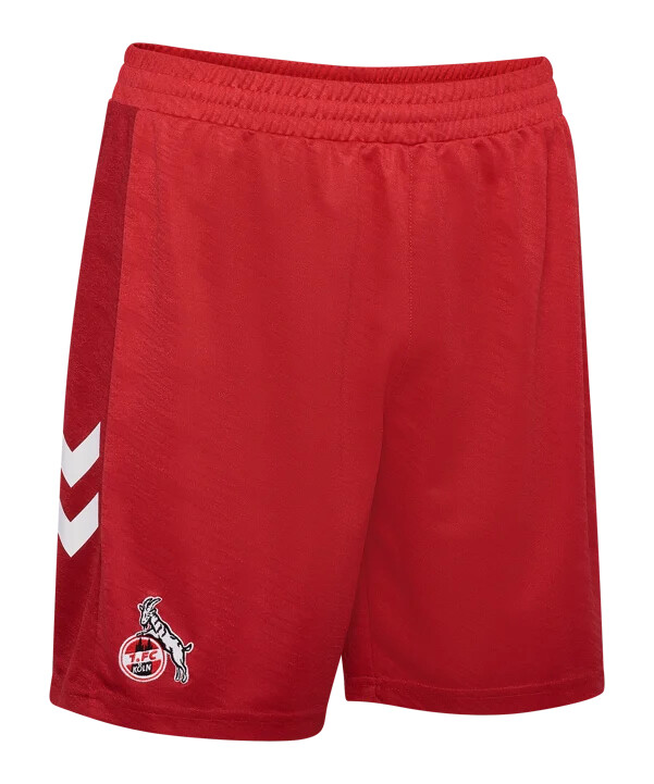 hummel 1. fc köln shorts udebane 20252026 rød f3062