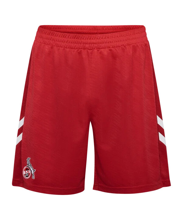 hummel 1. fc köln udebaneshorts 20252026 børn rød f3062