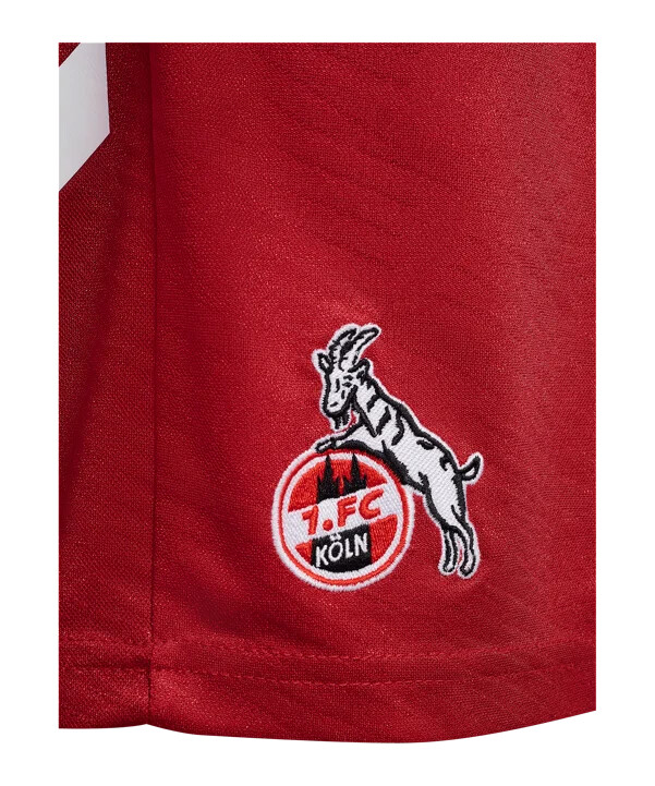 hummel 1. fc köln udebaneshorts 20252026 børn rød f3062