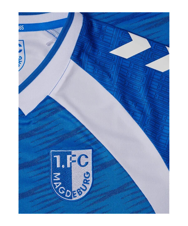 hummel 1. fc magdeburg hjemmebanetrøje 20252026 blå f7251