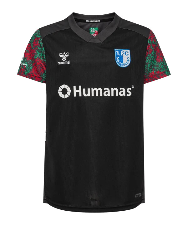 hummel 1. fc magdeburg trøje 3. klasse 20252026 børn sort f2001