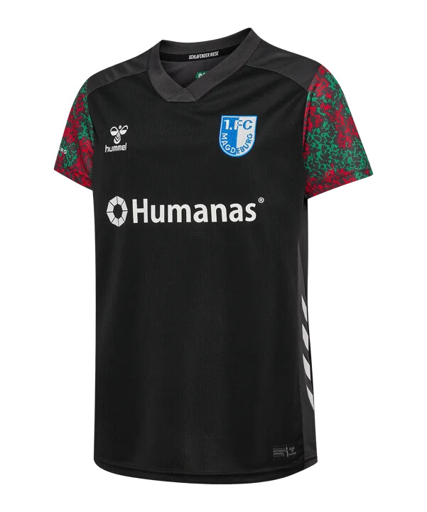 hummel 1. fc magdeburg trøje 3. klasse 20252026 børn sort f2001