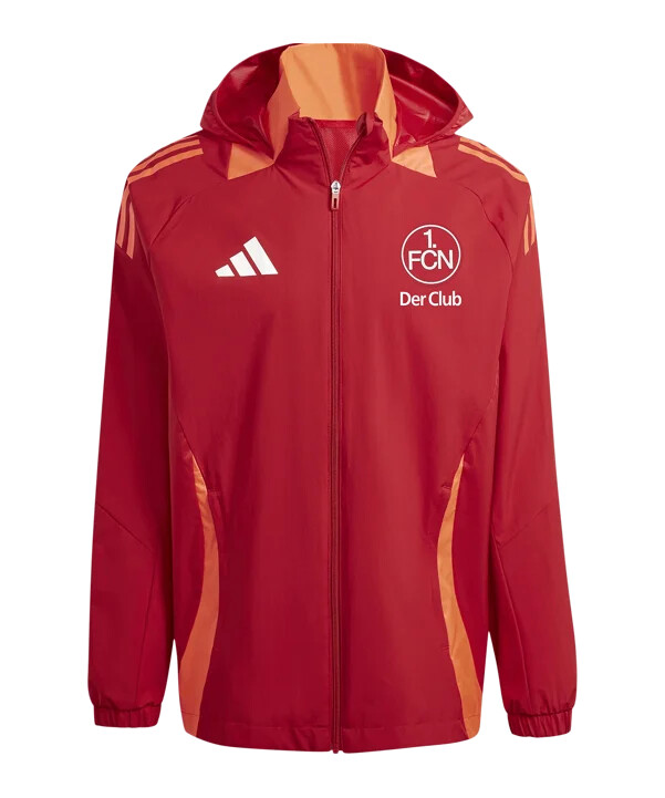 adidas 1.fc nürnberg all-weather jakke rød