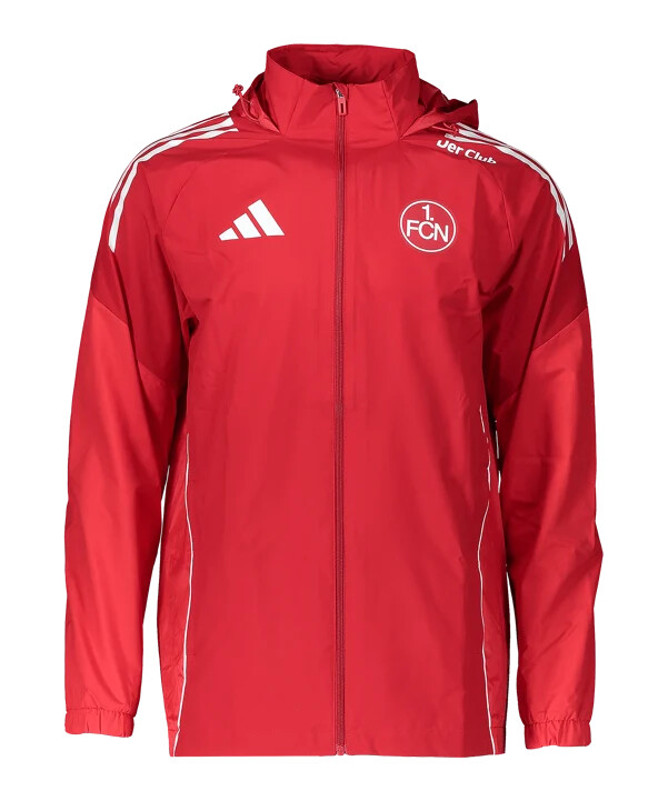 adidas 1. fc nürnberg regnjakke rød