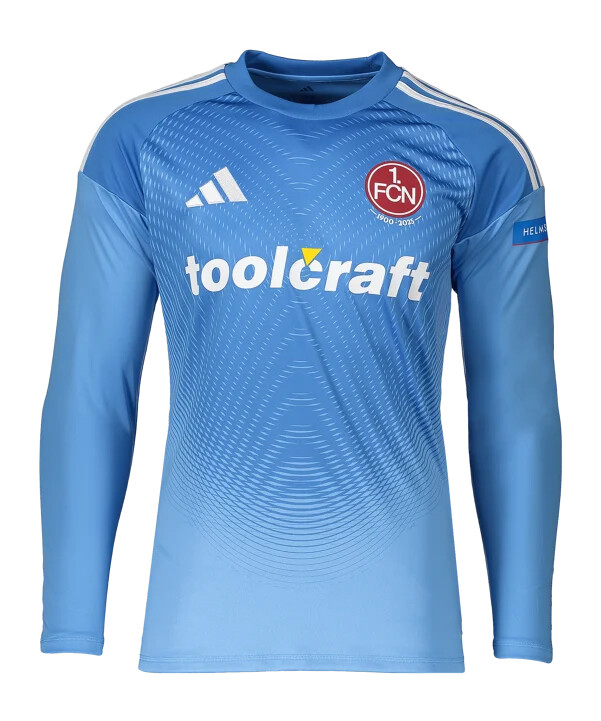 adidas 1. fc nürnberg målmandstrøje 20252026 børn blå