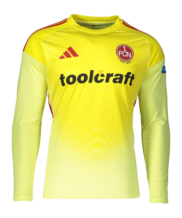 adidas 1. fc nürnberg målmandstrøje 20252026 børn gul