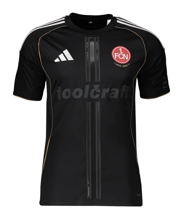 adidas 1. fc nürnberg europa trøje 20252026 sort