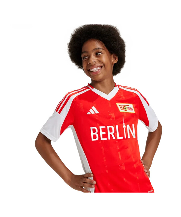 adidas 1. fc union berlin hjemmebanetrøje 20242025 børn rød