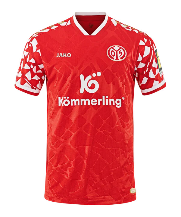 jako 1. fsv mainz 05 trøje hjemme 20252026 børn rød f601