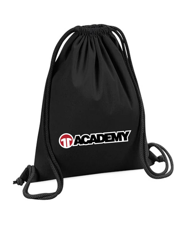 11ts academy gymbag med bogstaver sort