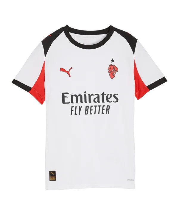 puma ac milan replica udebanetrøje børn hvid f02