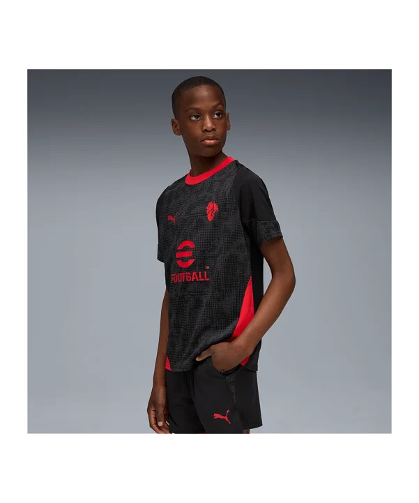 puma ac milan træningstrøje børn sort f04