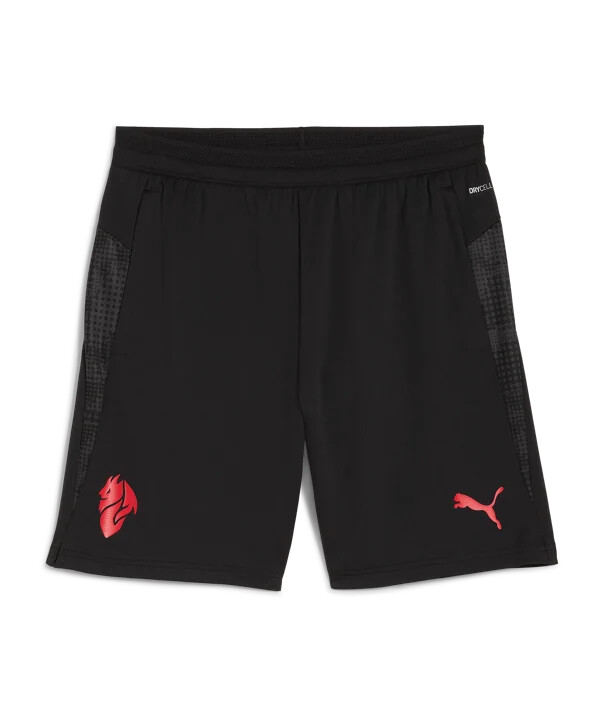 puma ac milan træningsshorts med lomme sort f04
