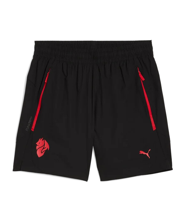 puma ac milan pumatech relaxed woven shorts sort f04
