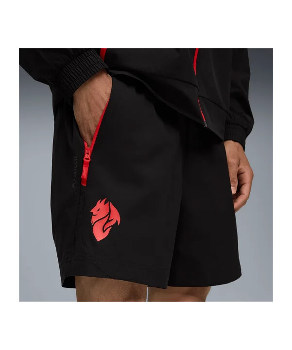 puma ac milan pumatech relaxed woven shorts sort f04