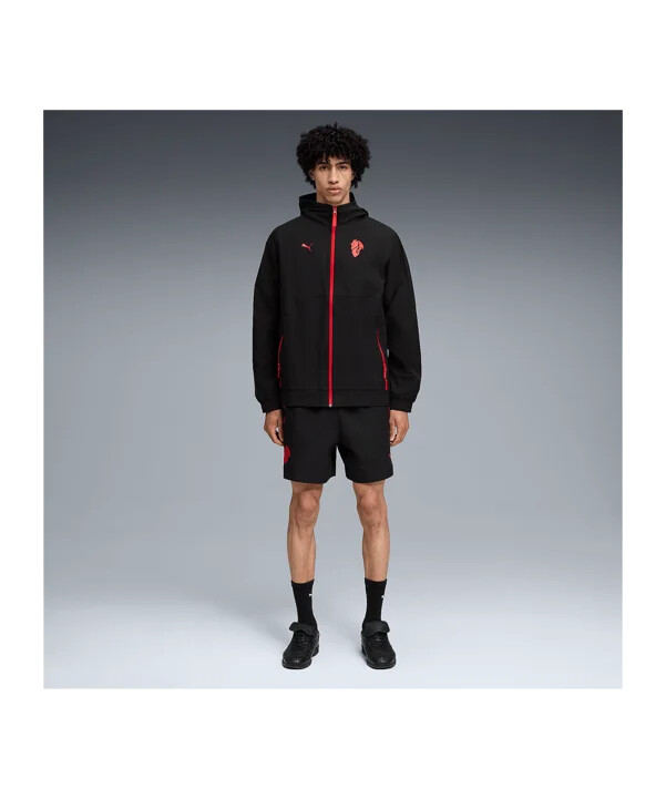 puma ac milan pumatech relaxed woven shorts sort f04
