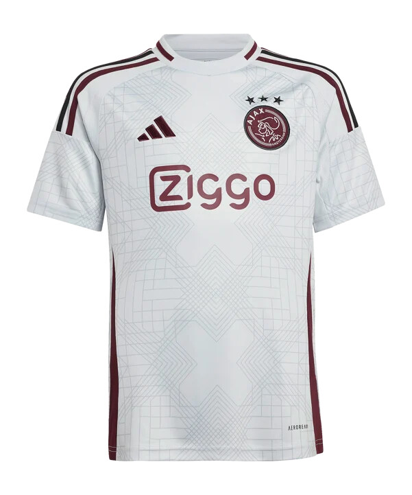 adidas ajax amsterdam trøje 3. klasse 20242025 børn grå