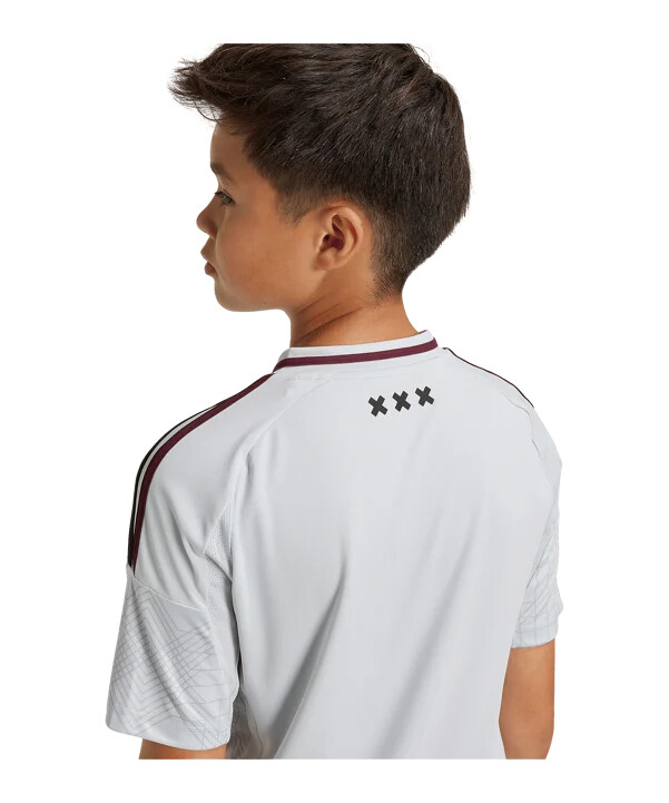 adidas ajax amsterdam trøje 3. klasse 20242025 børn grå