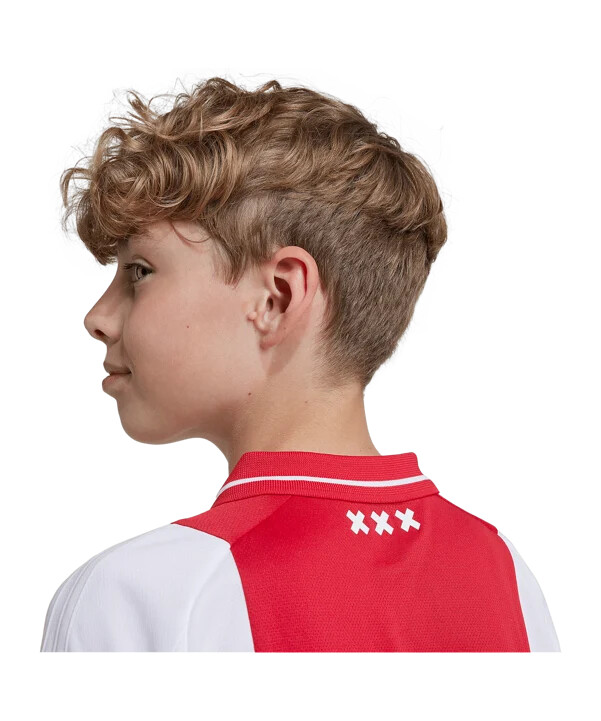 adidas ajax amsterdam hjemmebanetrøje 202425 børn hvid