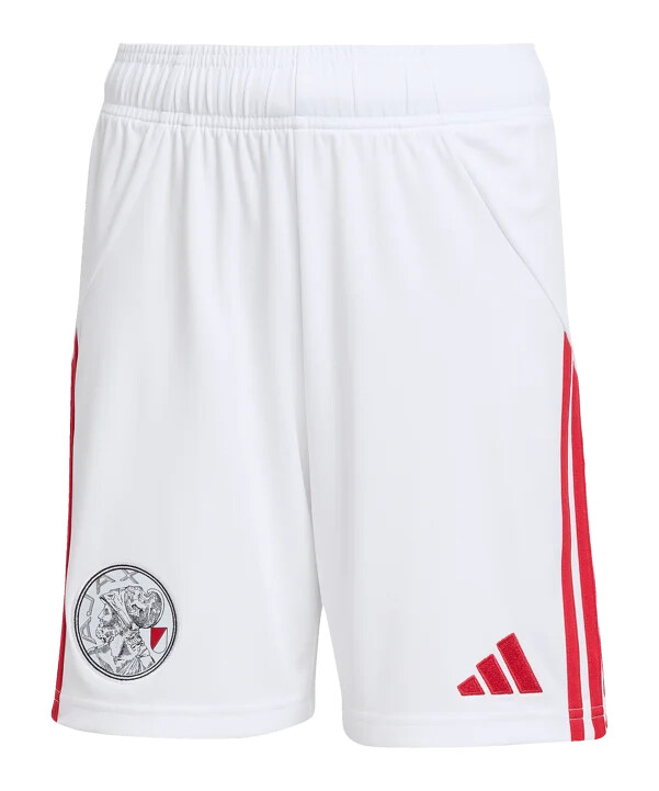 adidas ajax amsterdam shorts hjemmebane 202526 børn hvid