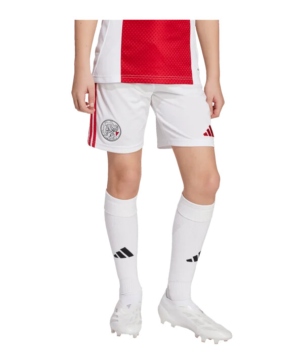 adidas ajax amsterdam shorts hjemmebane 202526 børn hvid