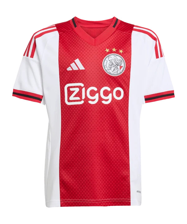 adidas ajax amsterdam hjemmebanetrøje 202526 børn hvid