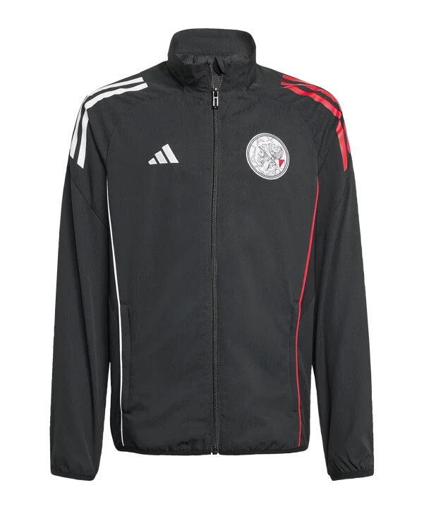adidas ajax amsterdam prematch jakke børn sort