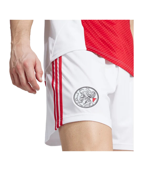 adidas ajax amsterdam hjemmebaneshorts 20252026 hvid