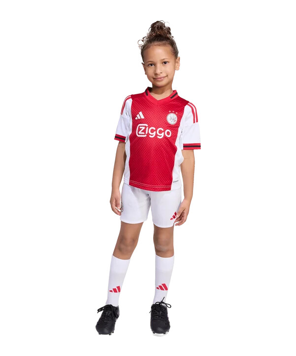 adidas ajax amsterdam minitrøje sæt hjemme 202526 børn hvid