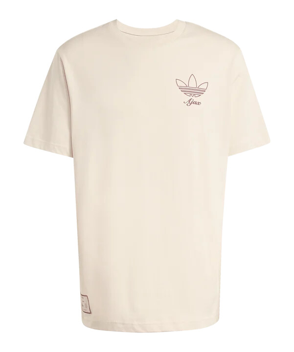 adidas ajax amsterdam icon graphic t-shirt beige