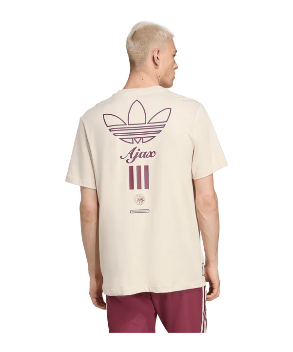 adidas ajax amsterdam icon graphic t-shirt beige