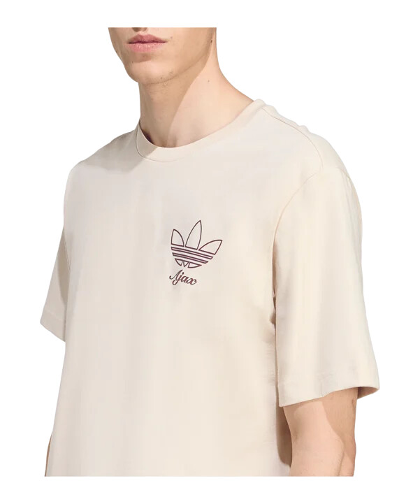 adidas ajax amsterdam icon graphic t-shirt beige