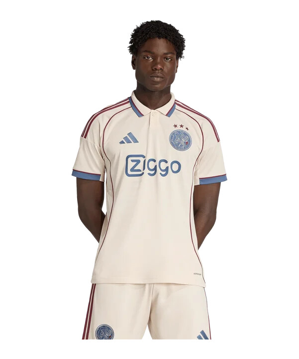 adidas ajax amsterdam trøje 3. 20252026 beige