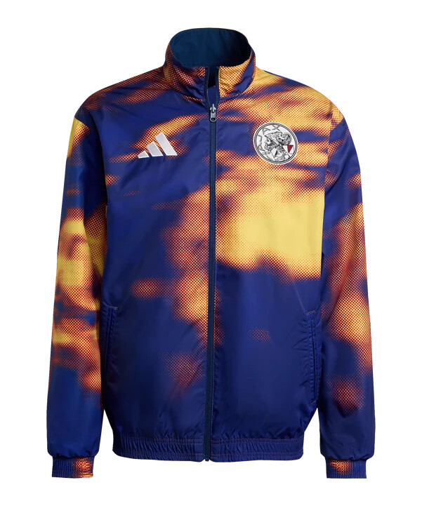 adidas ajax amsterdam træningstrøje blå