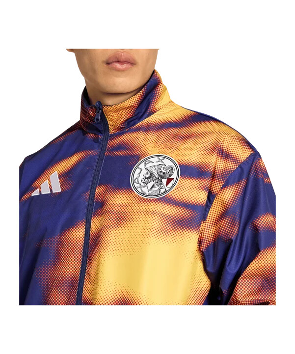 adidas ajax amsterdam træningstrøje blå