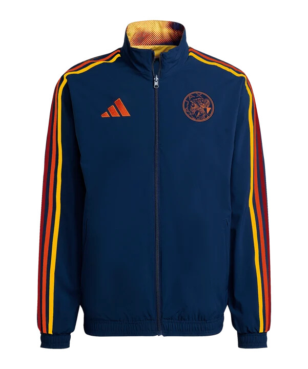 adidas ajax amsterdam træningstrøje blå