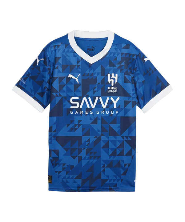 puma al hilal hjemmebanetrøje 20242025 børn blå f01