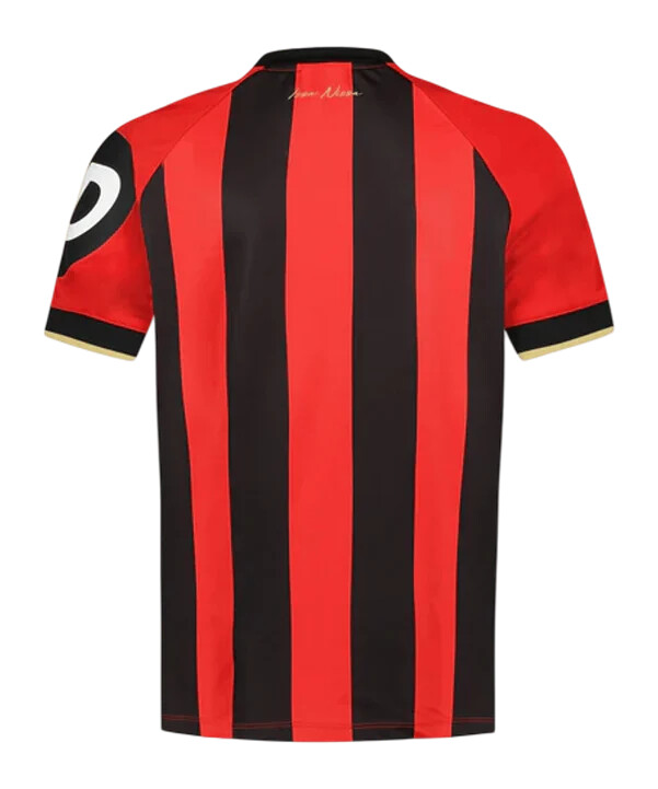 le coq sportif ogc lækker hjemmetrøje 20242025 børn rød