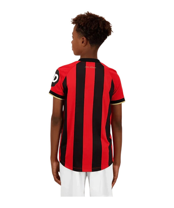 le coq sportif ogc lækker hjemmetrøje 20242025 børn rød