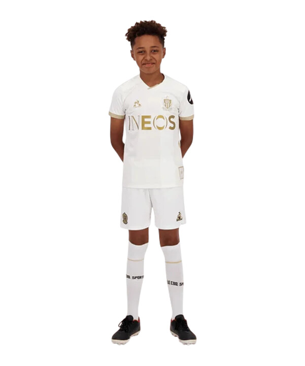 le coq sportif ogc nice udebanetrøje 20242025 børn hvid