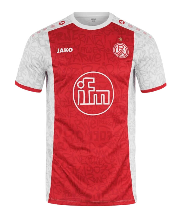 jako rot-weiss essen hjemmetrøje 20252026 hvid f656