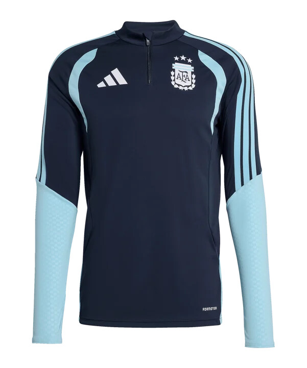 adidas argentina tiro træningstop med lynlås blå